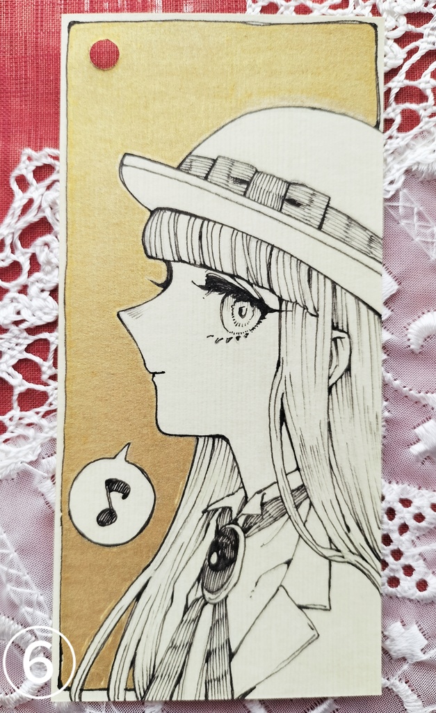 カラーペーパー原画 帽子氏①~⑧