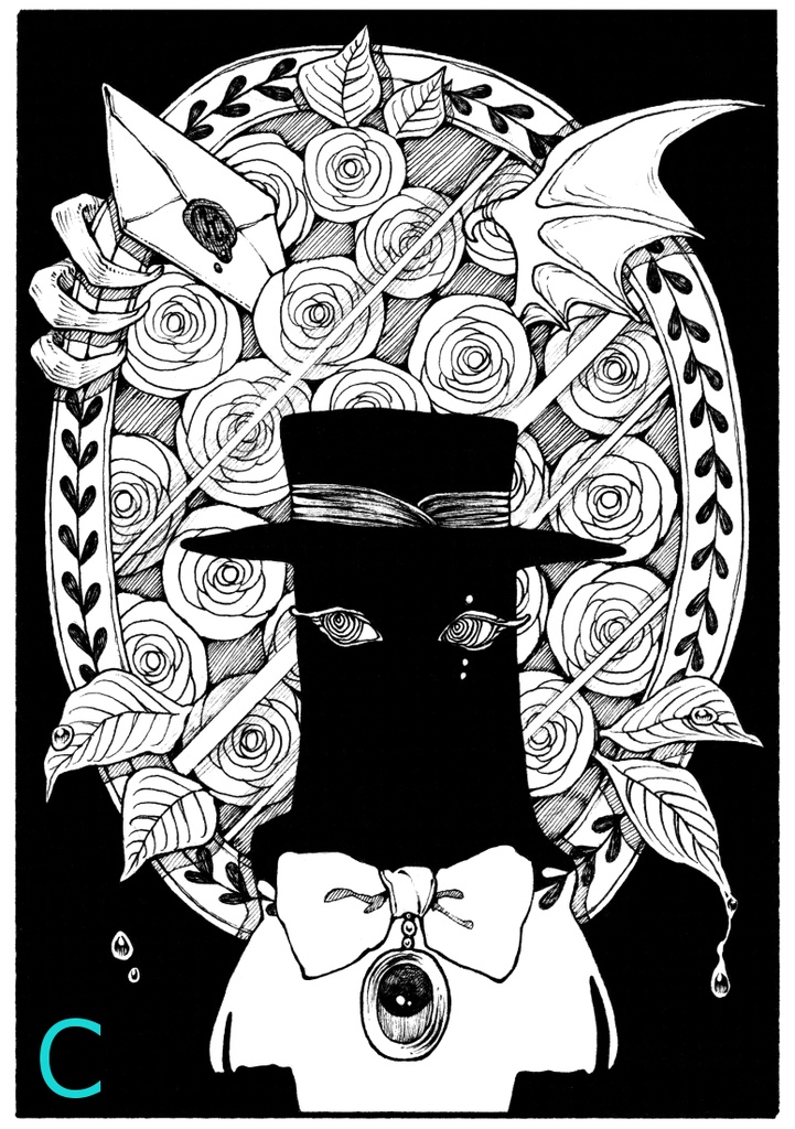 モノクロ原画A~C
