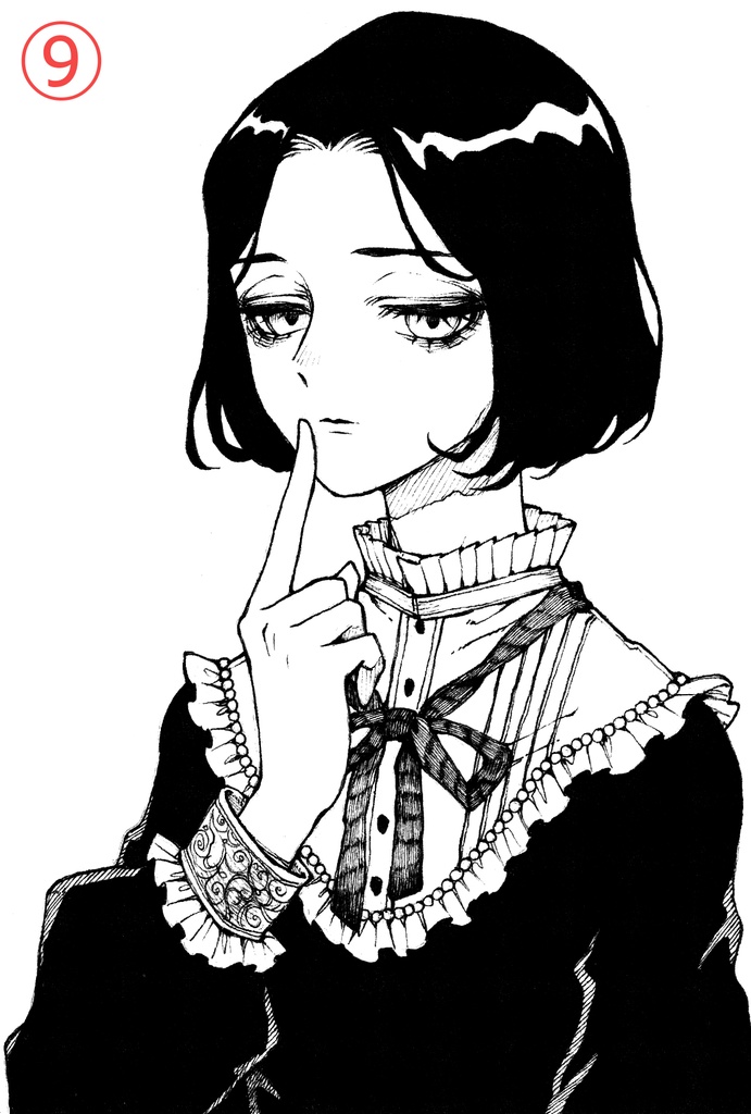 モノクロ原画①~⑩