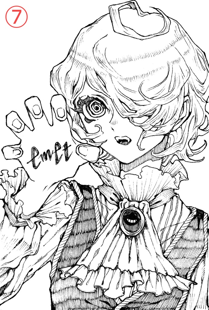 モノクロ原画①~⑩