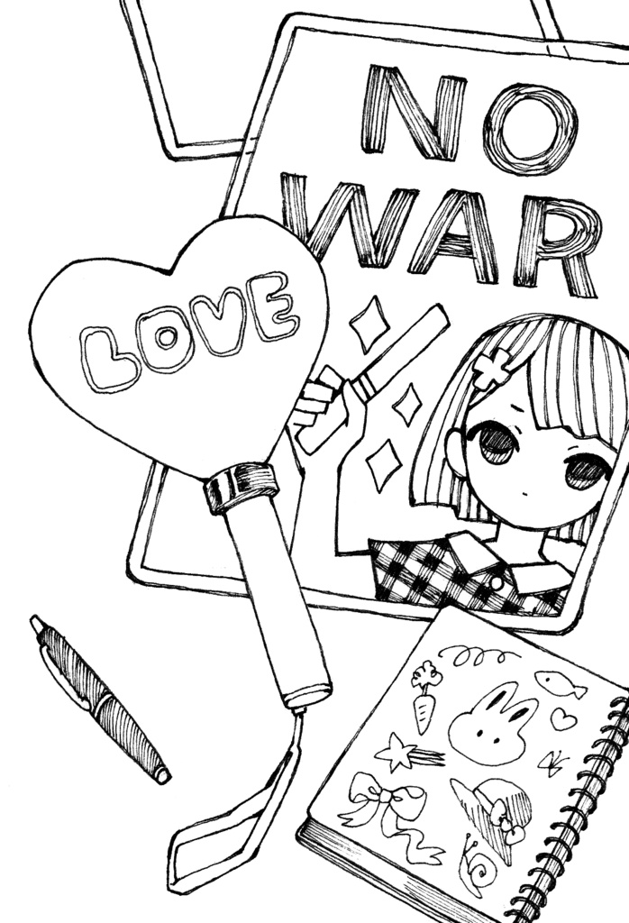 原画「No War 0710」