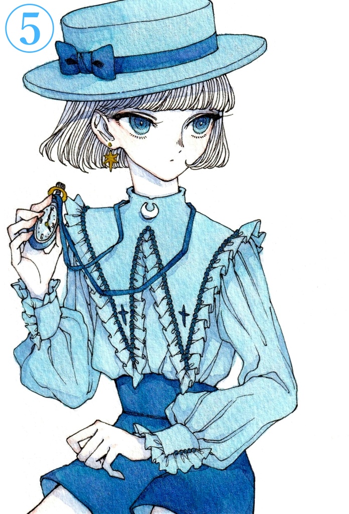 ハガキサイズ原画 ①~⑥