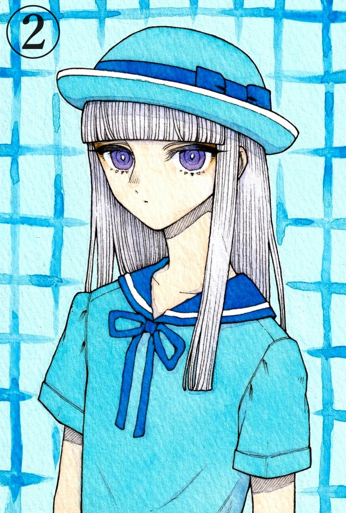 ハガキサイズ原画 ①~⑥