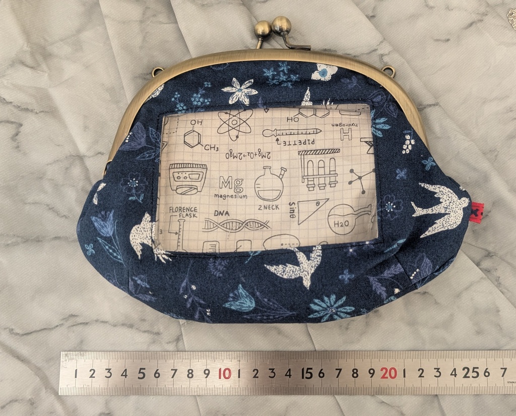 がま口ぬいバッグ（つばめ・サイエンス）