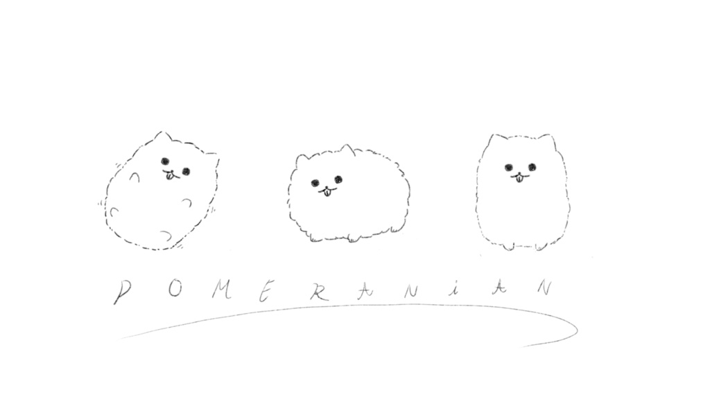 毛玉なポメラニアン スマホケース