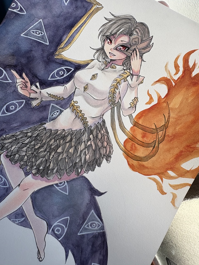 東方Project  磐永 阿梨夜  手描きイラスト B5サイズ