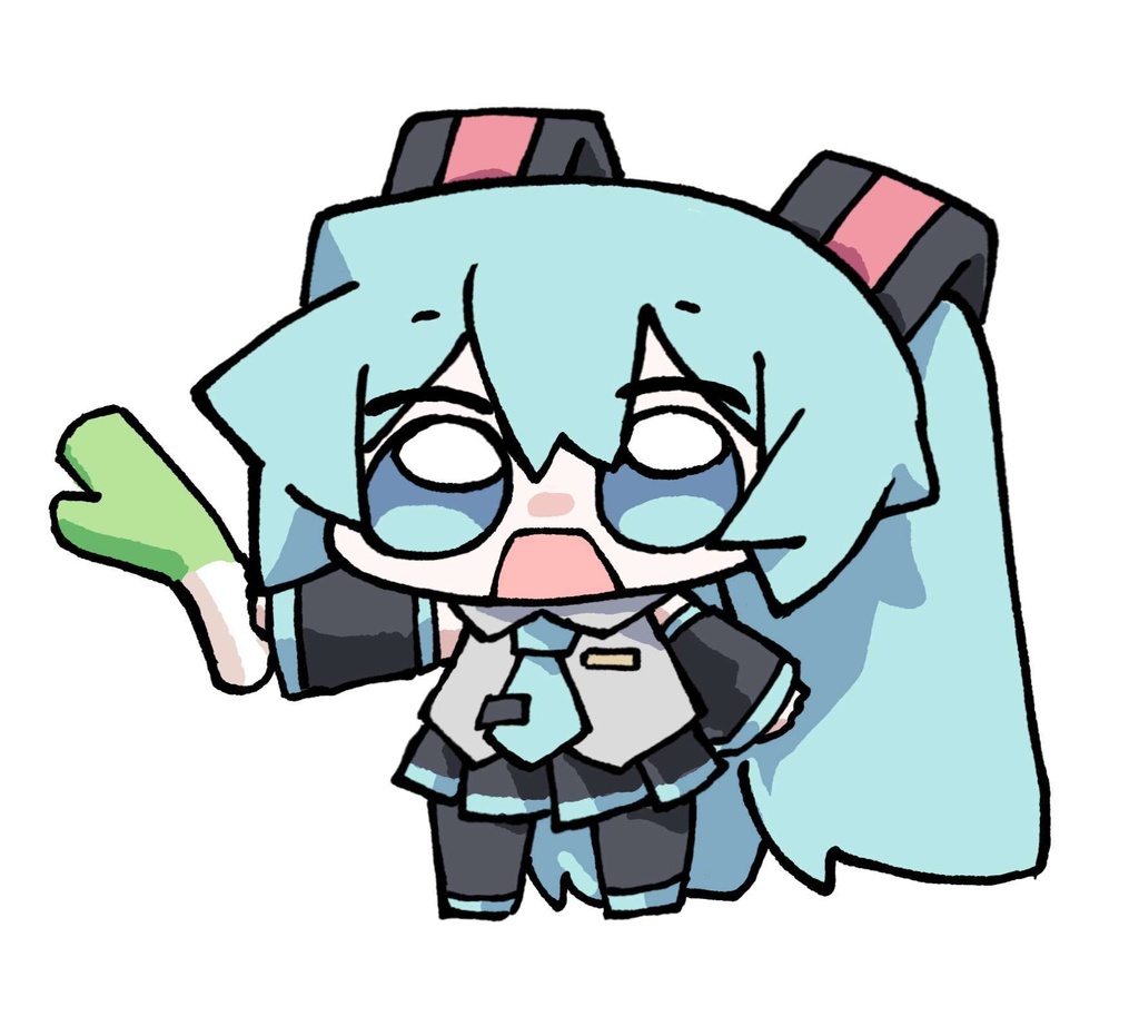 Waving green onions miku