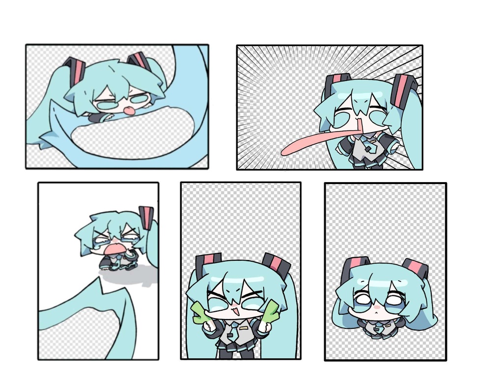 Random miku photo card