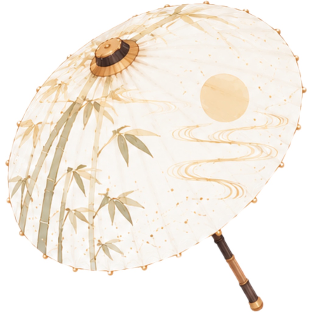 和傘クリップアート素材集|赤系|Japanese Wagasa Clipart 25PNG