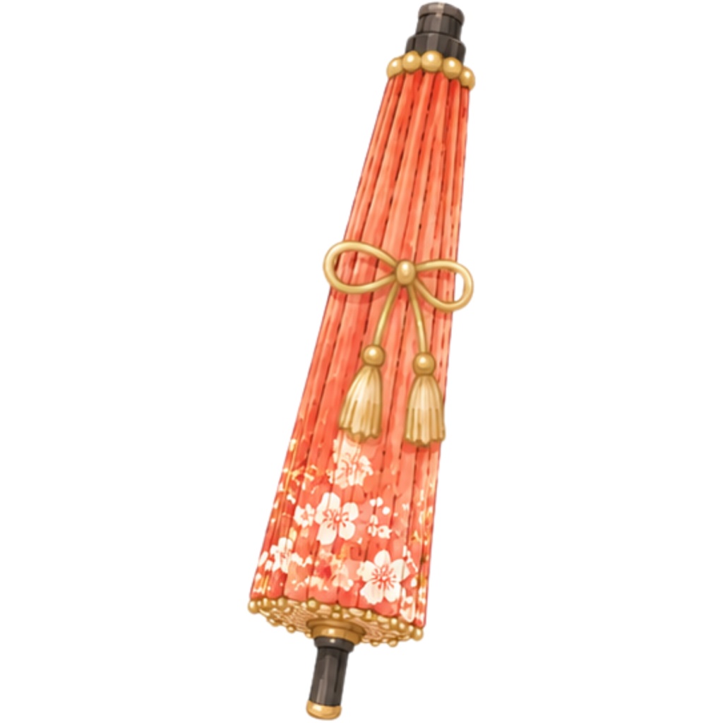和傘クリップアート素材集|赤系|Japanese Wagasa Clipart 25PNG