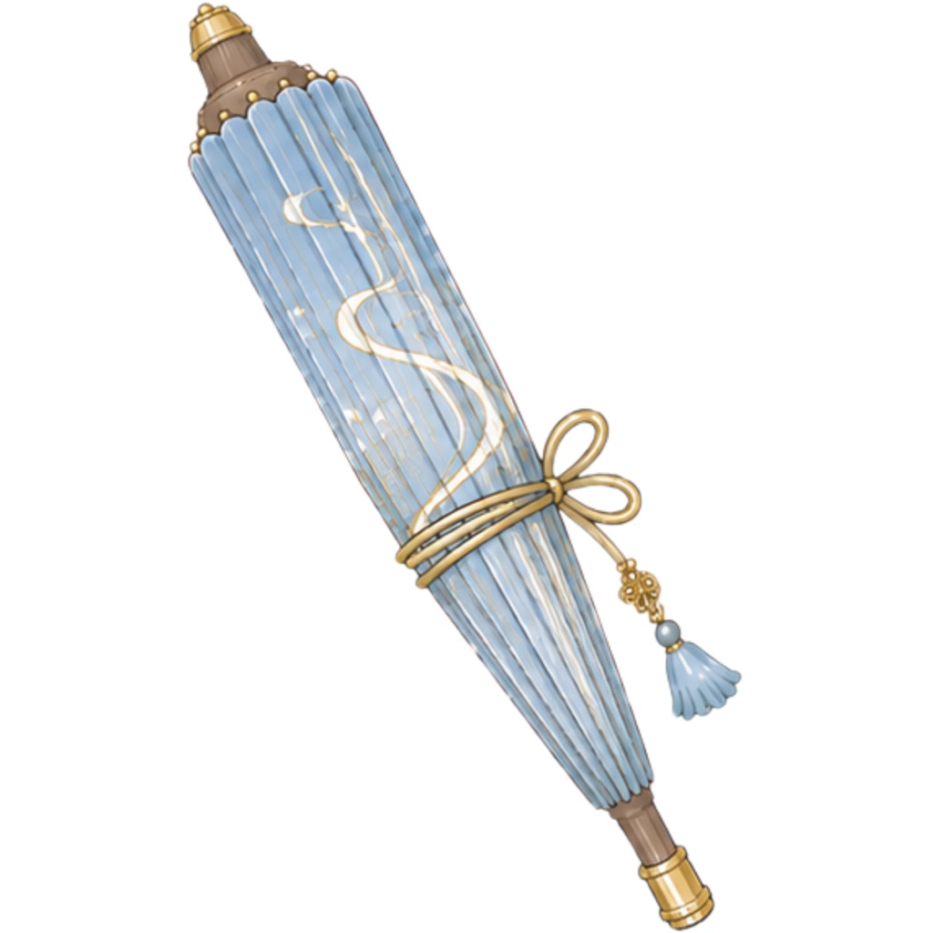 和傘クリップアート素材集|青系|Japanese Wagasa Clipart 25PNG