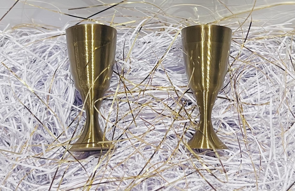 ミニチュア 祝福の金杯 ペア