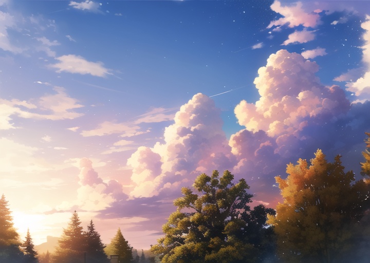 A4サイズ300dpi、カラー背景素材_空004