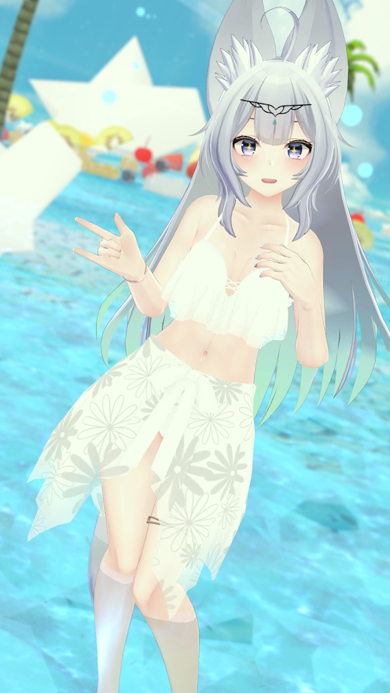 フレアドレス【3Dアバター衣装/ウルフェリアちゃん対応】