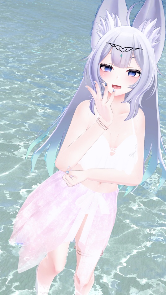 フレアドレス【3Dアバター衣装/ウルフェリアちゃん対応】