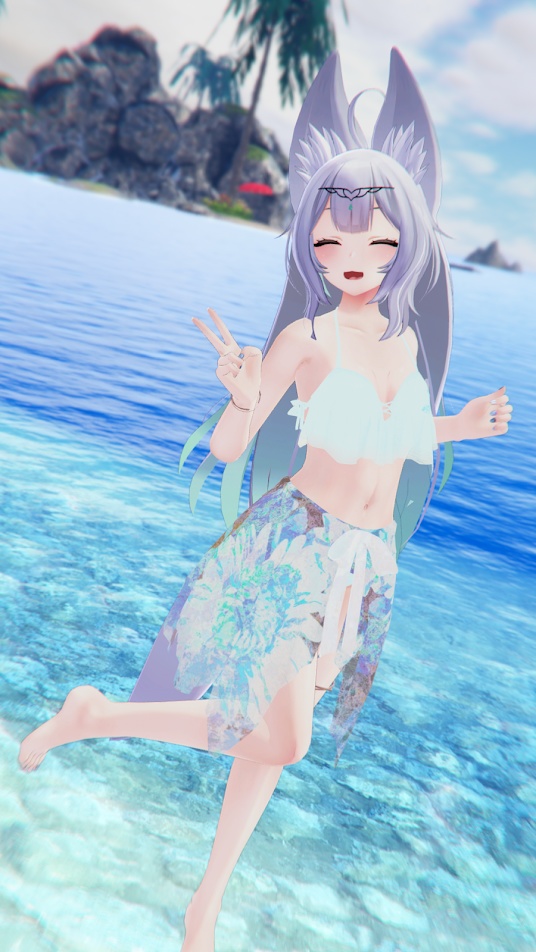 フレアドレス【3Dアバター衣装/ウルフェリアちゃん対応】