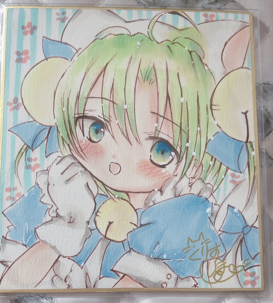デ・ジ・キャラット　でじこ　ミニ色紙