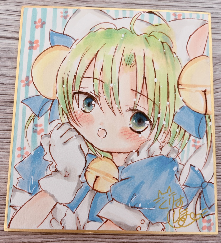 色紙イラスト　デジキャラット　小サイズ