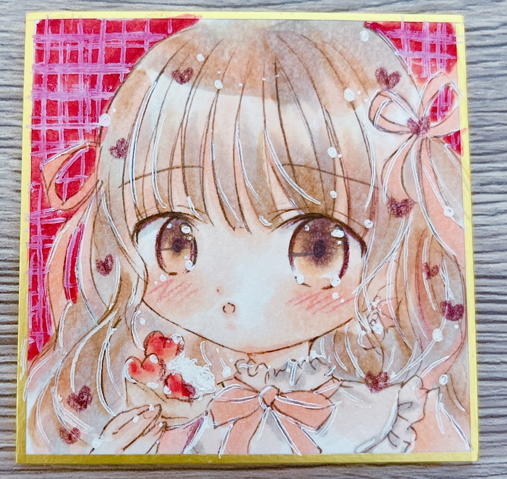 オリジナル　色紙　豆色紙