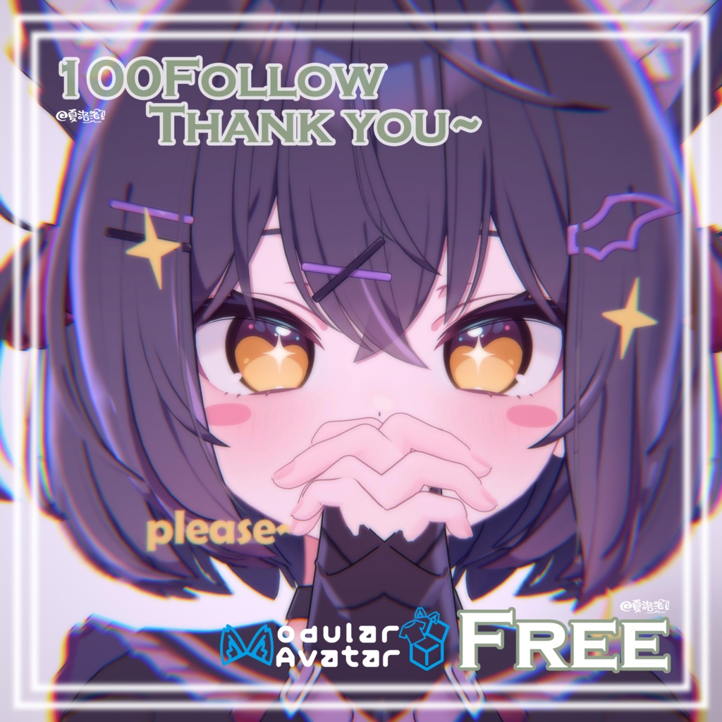【Free】可爱框（100Follow Thank You~