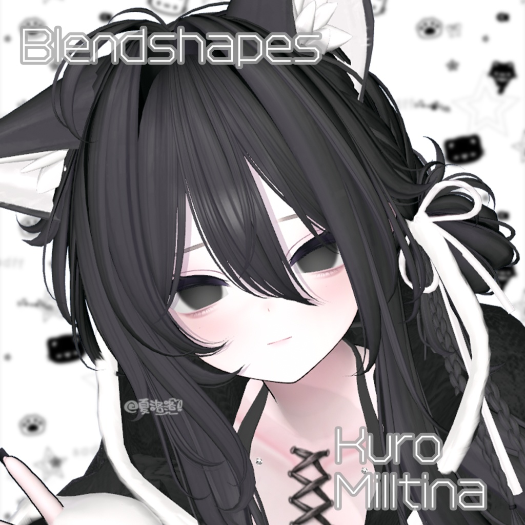 【ミルティナ-Milltina】 Kuro Face-BlendShape