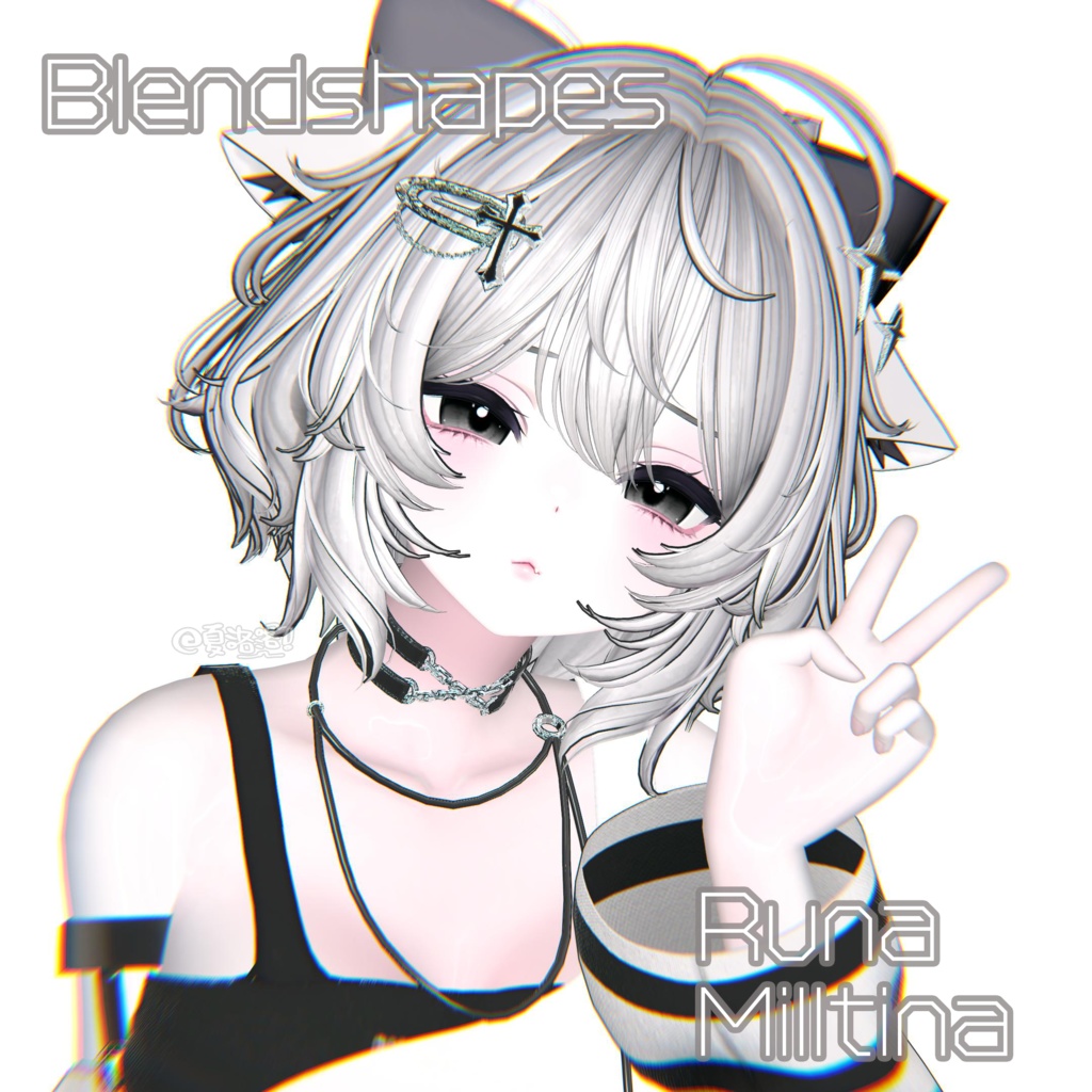 【ミルティナ-Milltina】🖤Runa🖤Face BlendShape Animation