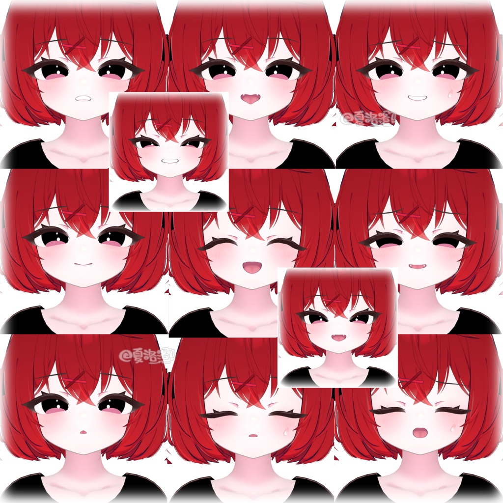 【無料/Free】【ショコラ -Chocolat 】🔴Macaron🔴Face BlendShape Animation+Tex