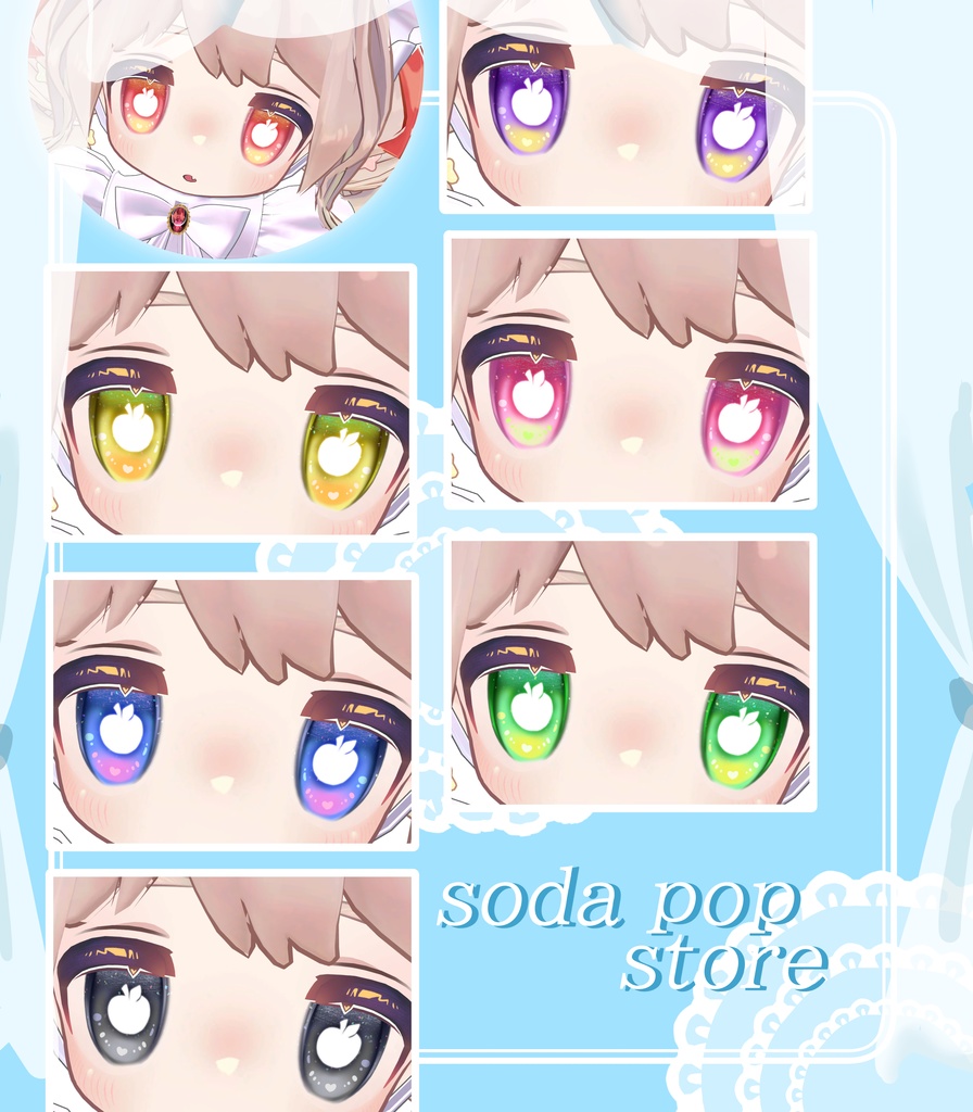 【キプフェル♡KIPFEL】『 - Apple texture - 』 Fece.Body&Eye texture