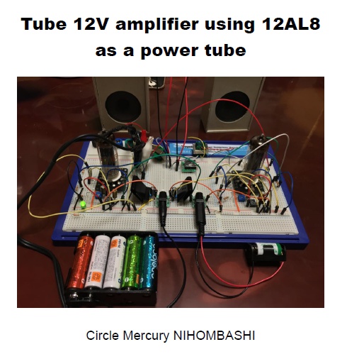 Tube 12V Amplifier using 12AL8 as a power tube