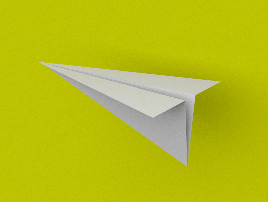 折り紙 紙飛行機3dモデリングデータ 3d Model Booth