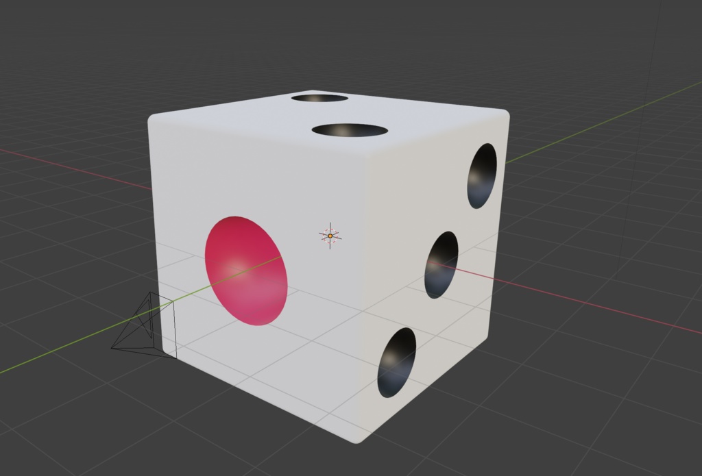 【blender、fbx、stl】サイコロ