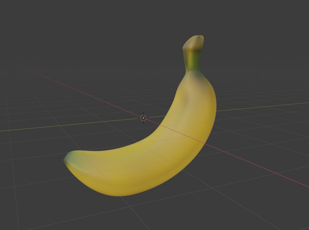 【glb, gltf】バナナ
