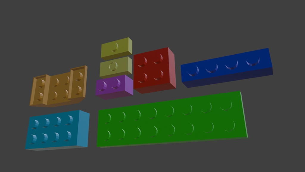 【unitypackage、fbx、obj】ブロック8種類セット