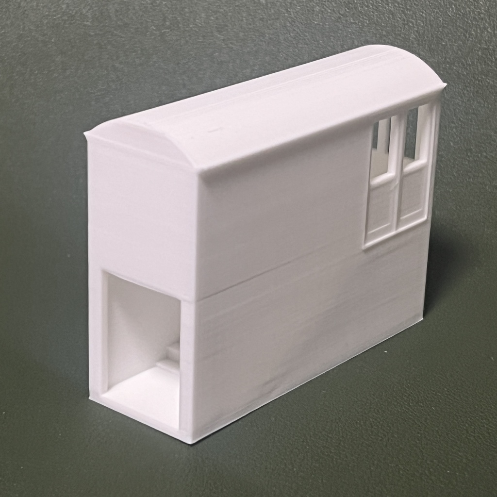 【試作品】1/80 小型駅舎(簡易改札付き)