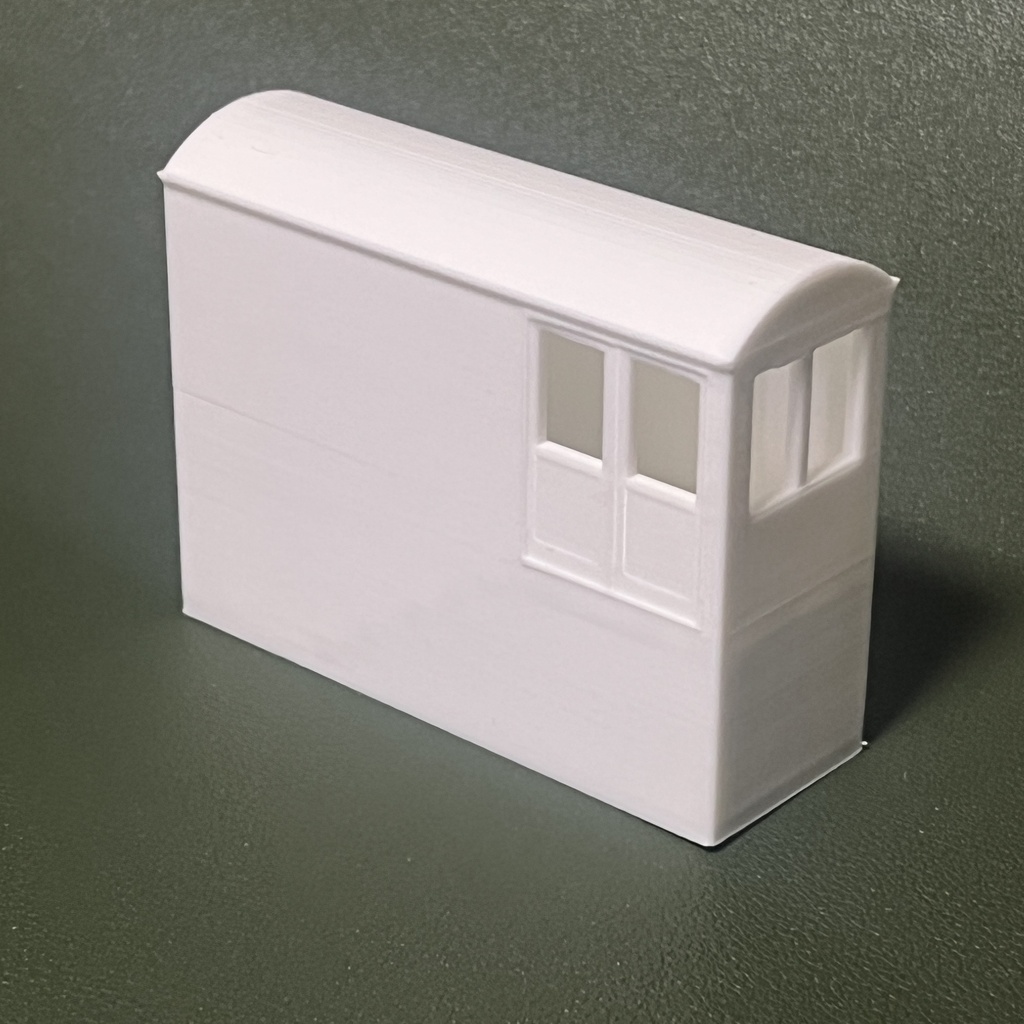 【試作品】1/80 小型駅舎(簡易改札付き)