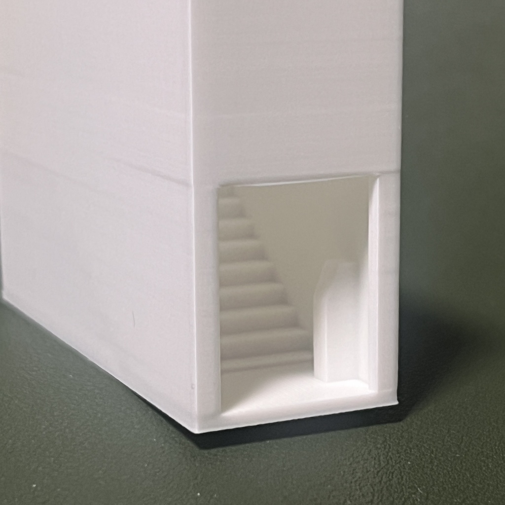 【試作品】1/80 小型駅舎(簡易改札付き)