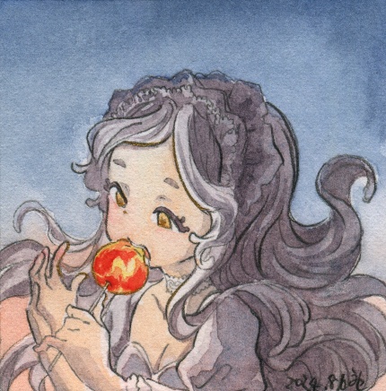 ミニ原画「日没」シリーズ