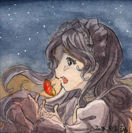 ミニ原画「日没」シリーズ