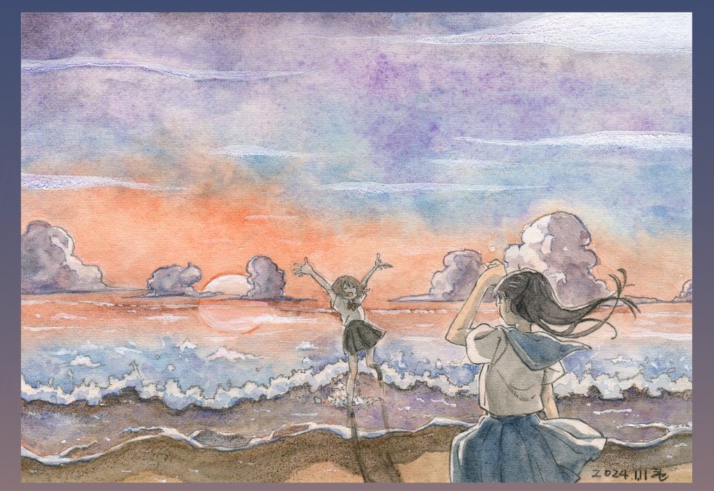 ポストカード「夕暮れ」