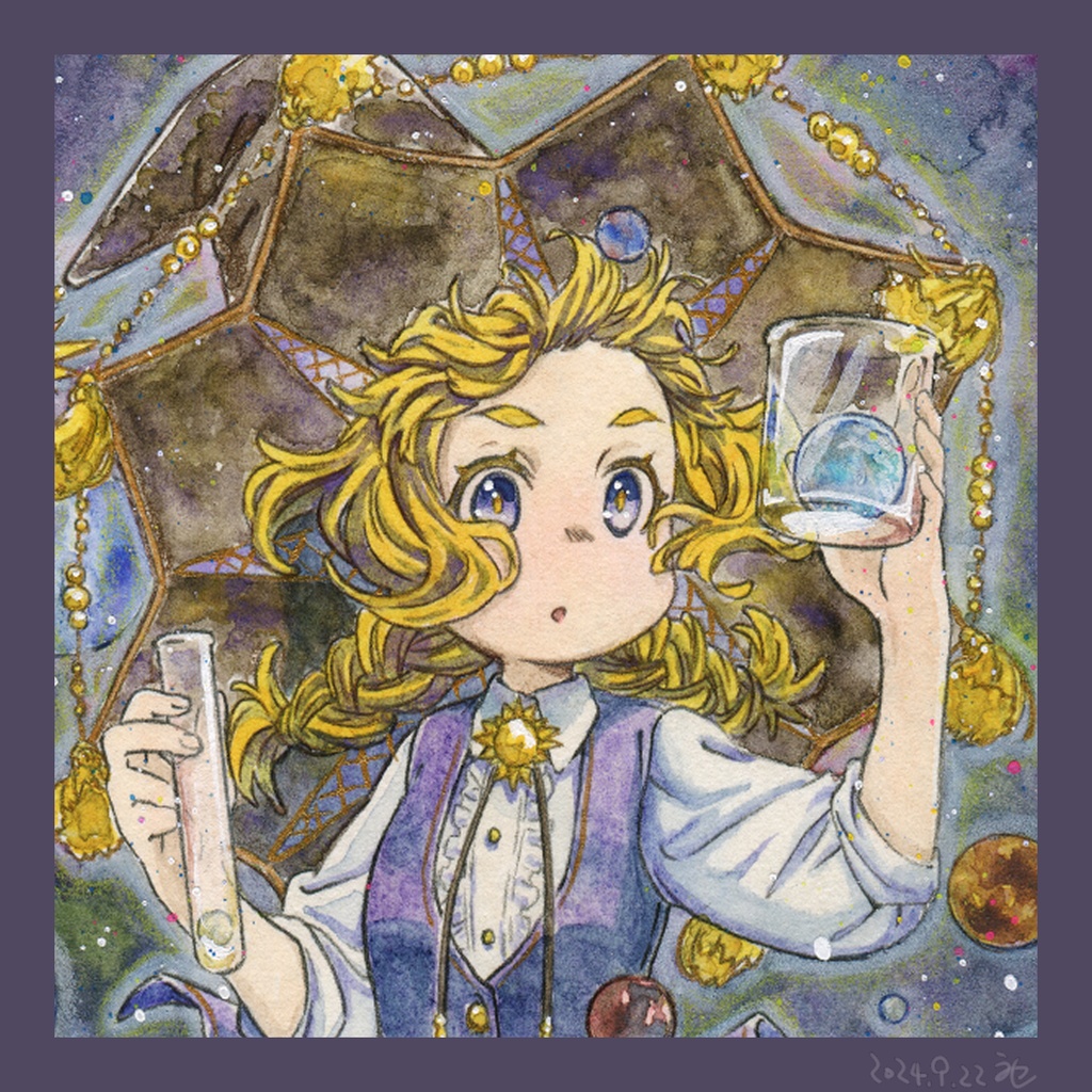 額装原画「恒星の魔女」