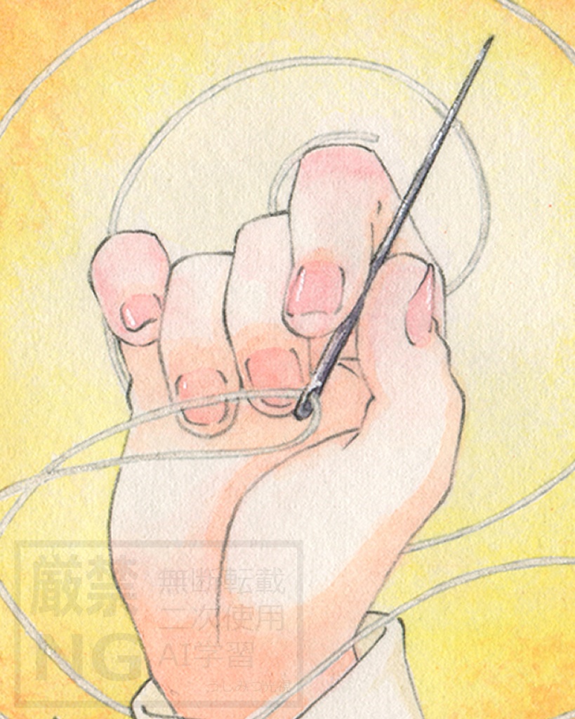 額装原画「銀の杖」