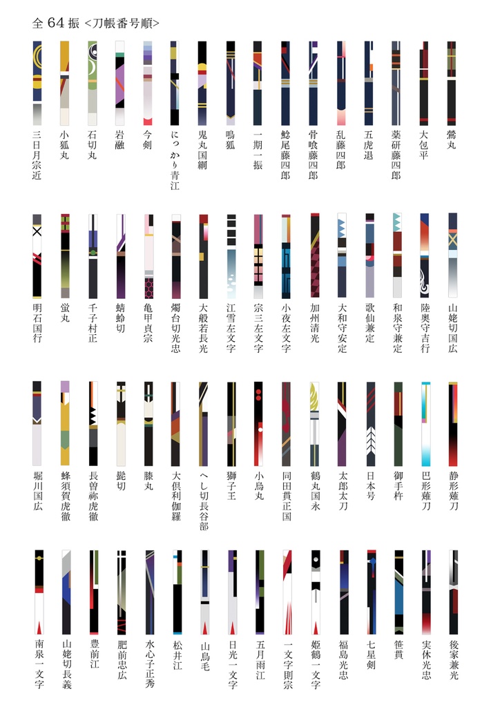 刀剣男士タイピン(クリップ)【打刀】