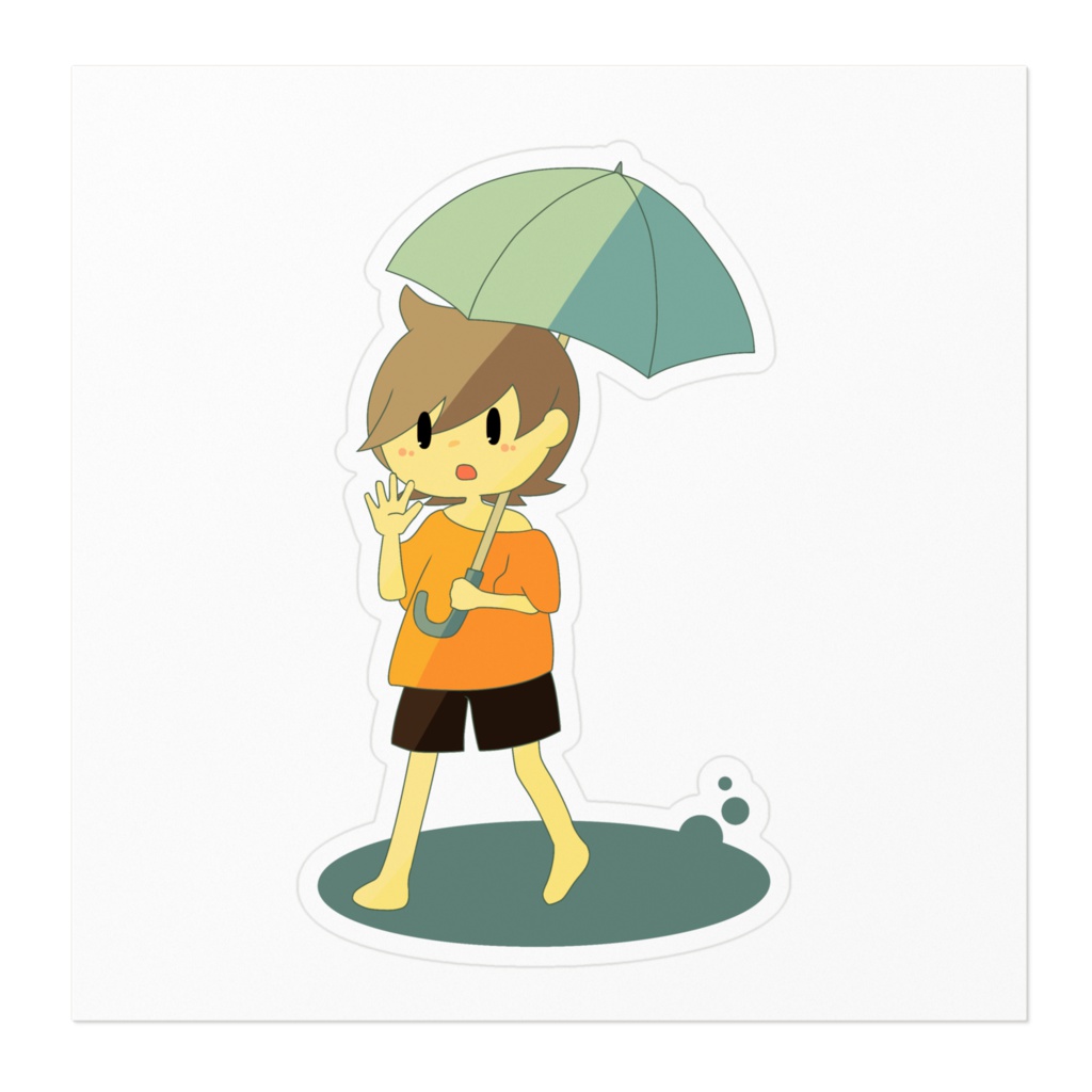 傘ステッカー