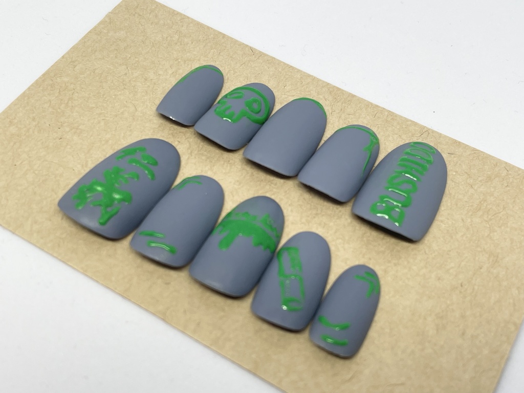 死神🟩💀🔥風ネイルチップ