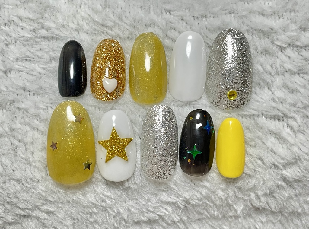 ☝🏻‪‪★💛ネイルチップ