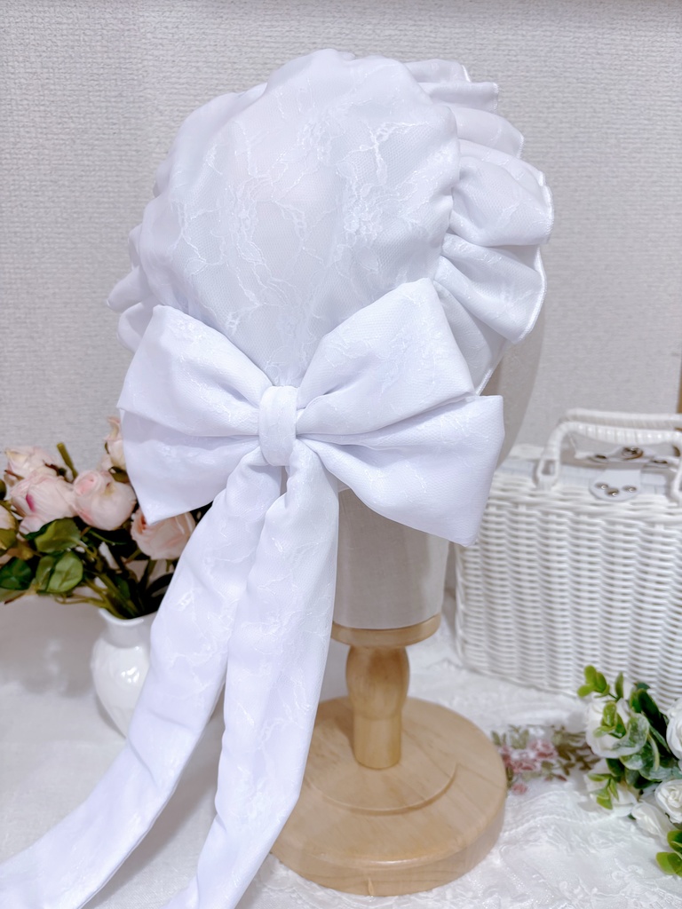 【先着販売】シフォンレースメイドシニヨン
