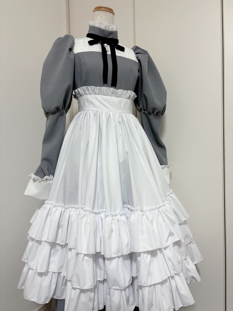 【受注生産 2024年10月31日まで】ティアードメイドエプロン