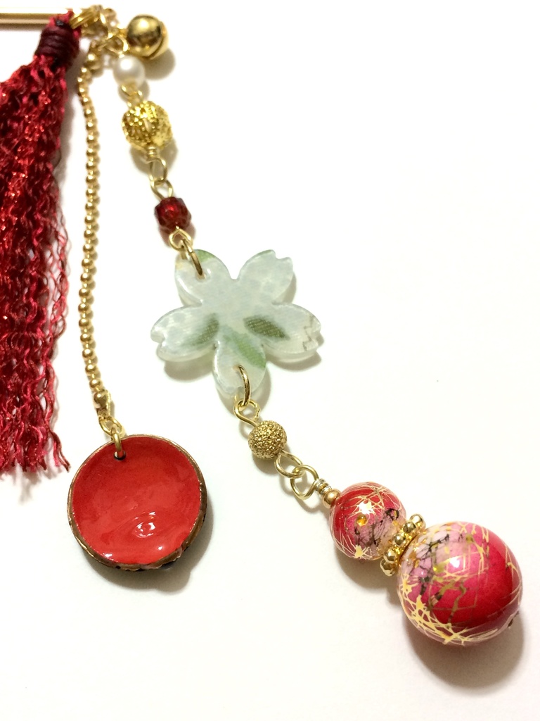 瓢箪と盃のかんざし