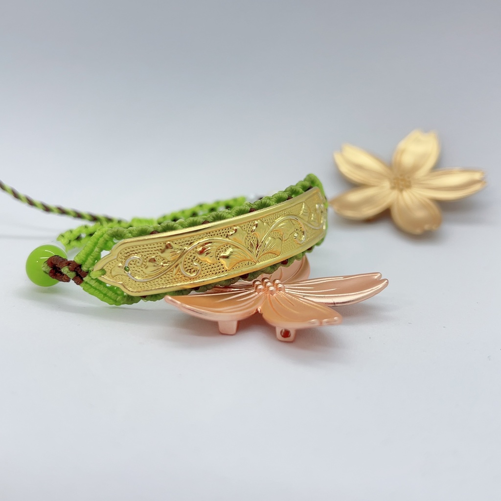 【展示】オーダー品　お神輿装飾金具ブレスレット