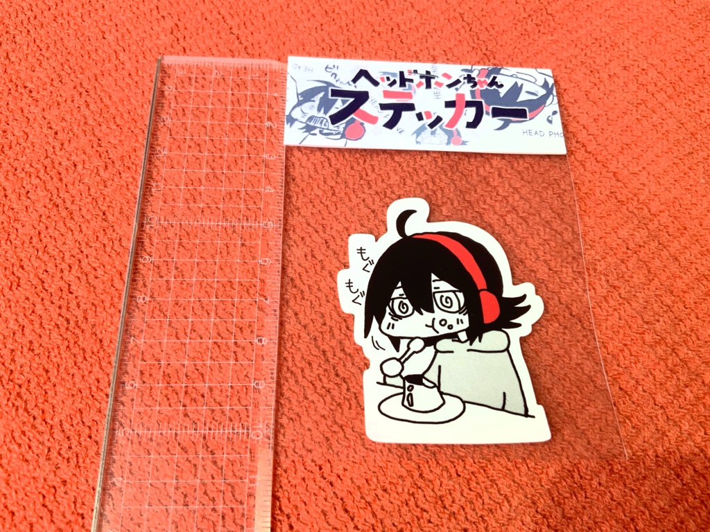 ヘッドホンちゃんステッカー